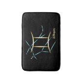 Zodiac Constellation Gemini Bath Mat Badematte (Vorderseite Vertikal)