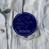 Zodiac Constellation Gemini Button (Beispiel)