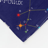Zodiac Constellation Gemini Fleecedecke (Ecke)