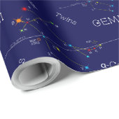Zodiac Constellation Gemini Geschenkpapier (Rolleneckpunkt)