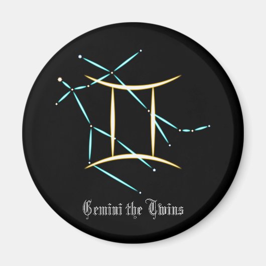 Zodiac Constellation Gemini Magnet (Vorne)
