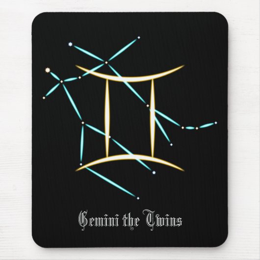 Zodiac Constellation Gemini Mouse Pad Mousepad (Vorne)