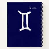 Zodiac Constellation Gemini Notizblock (Rückseite)