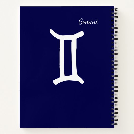 Zodiac Constellation Gemini Notizblock (Rückseite)