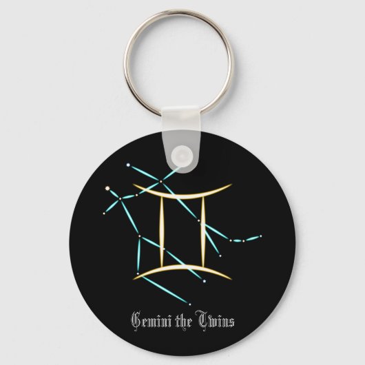 Zodiac Constellation Gemini Schlüsselanhänger (Vorderseite)