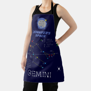 Zodiac Constellation Gemini Schürze