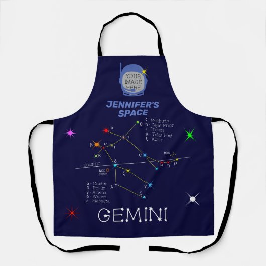 Zodiac Constellation Gemini Schürze (Vorderseite)