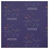 Zodiac Constellation Gemini Stoff (Muster)