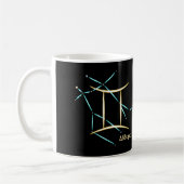 Zodiac Constellation Gemini Tasse (Links)