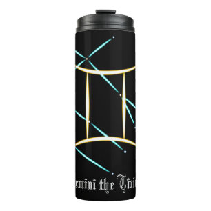 Zodiac Constellation Gemini Thermal Tumbler Thermosbecher