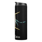 Zodiac Constellation Gemini Thermal Tumbler Thermosbecher (Nach rechts gedreht)
