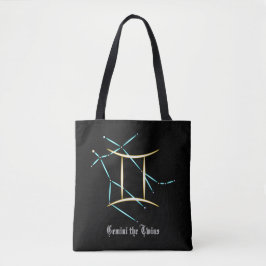 Zodiac Constellation Gemini Tote Bag Tasche