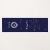 Zodiac Constellation Gemini Yogamatte (Rückseite (Horizontal))