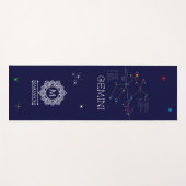 Zodiac Constellation Gemini Yogamatte (Vorderseite (Horizontal))