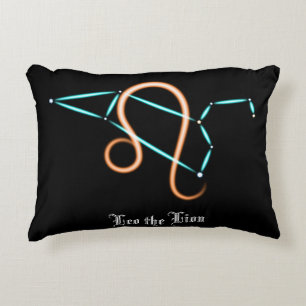 Zodiac Constellation Leo Accent Pillow Dekokissen
