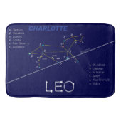 Zodiac Constellation Leo Badematte (Vorderseite)