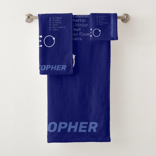 Zodiac Constellation Leo Badhandtuch Set (Insitu)