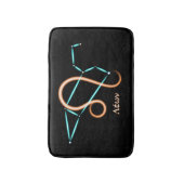Zodiac Constellation Leo Bath Mat Badematte (Vorderseite Vertikal)