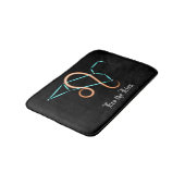 Zodiac Constellation Leo Bath Mat Badematte (Schrägansicht)
