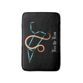 Zodiac Constellation Leo Bath Mat Badematte (Vorderseite Vertikal)