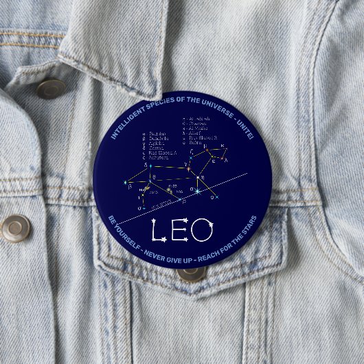 Zodiac Constellation Leo Button (Beispiel)