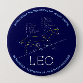 Zodiac Constellation Leo Button (Vorderseite)
