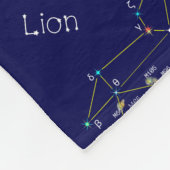 Zodiac Constellation Leo Fleecedecke (Ecke)
