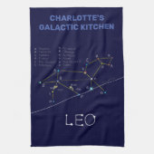 Zodiac Constellation Leo Geschirrtuch (Vertikal)