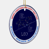 Zodiac Constellation Leo Keramik Ornament (Rechts)