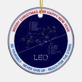 Zodiac Constellation Leo Keramik Ornament (Vorne)