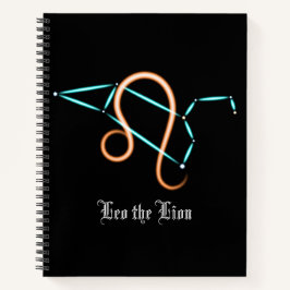 Zodiac Constellation Leo Notebook Notizblock
