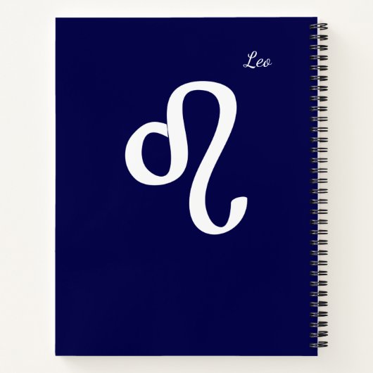 Zodiac Constellation Leo Notizblock (Rückseite)