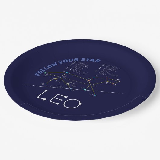 Zodiac Constellation Leo Pappteller (Schrägansicht)