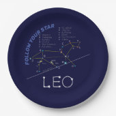 Zodiac Constellation Leo Pappteller (Vorderseite)