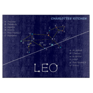 Zodiac Constellation Leo Schneidebrett