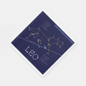 Zodiac Constellation Leo Serviette (Ecke)