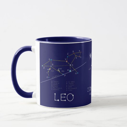 Zodiac Constellation Leo Tasse (Links)