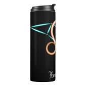 Zodiac Constellation Leo Thermal Tumbler Thermosbecher (Nach links gedreht)