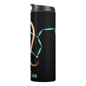 Zodiac Constellation Leo Thermal Tumbler Thermosbecher (Nach rechts gedreht)