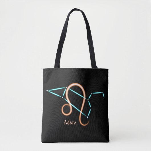 Zodiac Constellation Leo Tote Bag Tasche (Vorderseite)