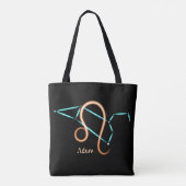 Zodiac Constellation Leo Tote Bag Tasche (Rückseite)