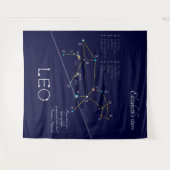 Zodiac Constellation Leo Wandteppich (Vorderseite (Horizontal))