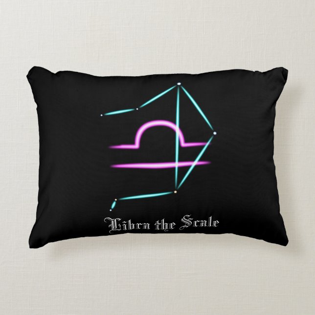 Zodiac Constellation Libra Accent Pillow Dekokissen (Vorderseite)