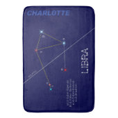 Zodiac Constellation Libra Badematte (Vorderseite Vertikal)