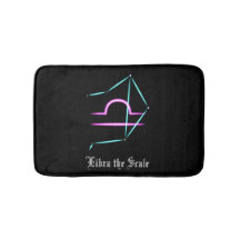 Zodiac Constellation Libra Bath Mat