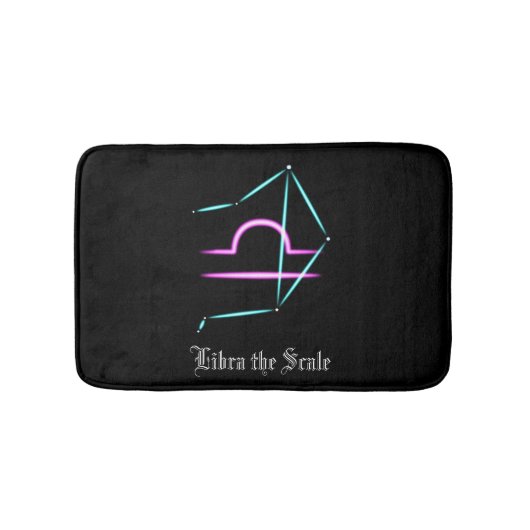 Zodiac Constellation Libra Bath Mat Badematte (Vorderseite)