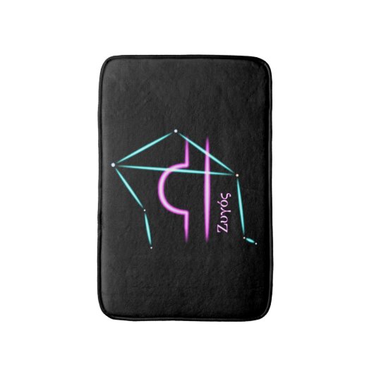 Zodiac Constellation Libra Bath Mat Badematte (Vorderseite Vertikal)