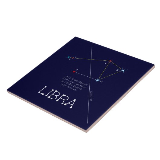 Zodiac Constellation Libra Fliese (Seite)