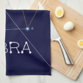 Zodiac Constellation Libra Geschirrtuch (Viertel Falte)