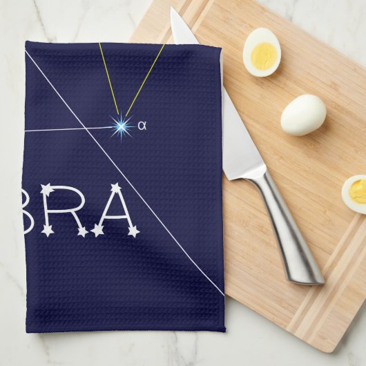 Zodiac Constellation Libra Geschirrtuch (Viertel Falte)